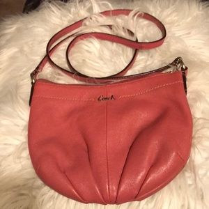 Pink crossbody coach purse